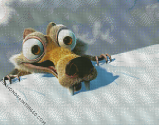 Scrat Animated Movie Character Diamond Paintings