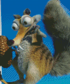 Scrat Ice Age Character Diamond Paintings