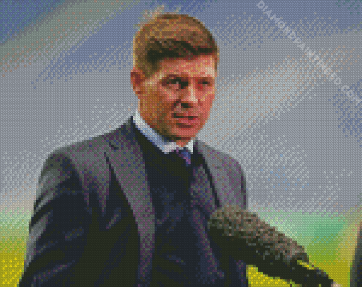 Steven Gerrard Football Manager Diamond Paintings