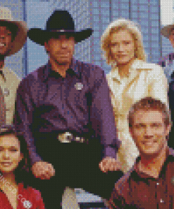 Walker Texas Ranger Movie Character Diamond Paintings