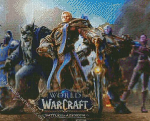 World Of Warcraft Battle For Azeroth Game Poster Diamond Paintings