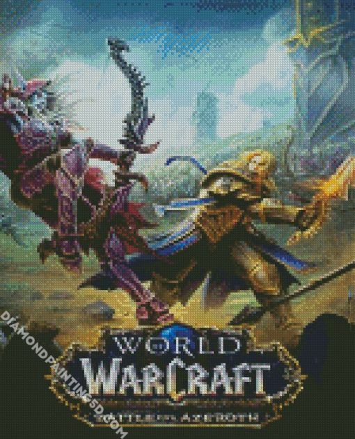 World Of Warcraft Battle For Azeroth Poster Diamond Paintings