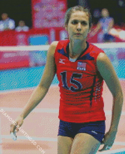 American Volleyball Player Logan Tom Diamond Paintings