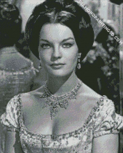 Black And White Romy Schneider Diamond Paintings