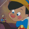 Jiminy Cricket And Pinoccio Cartoon Diamond Paintings