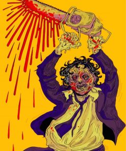 Illustration Leatherface Jackson diamond painting