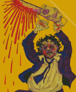 Illustration Leatherface Jackson diamond painting