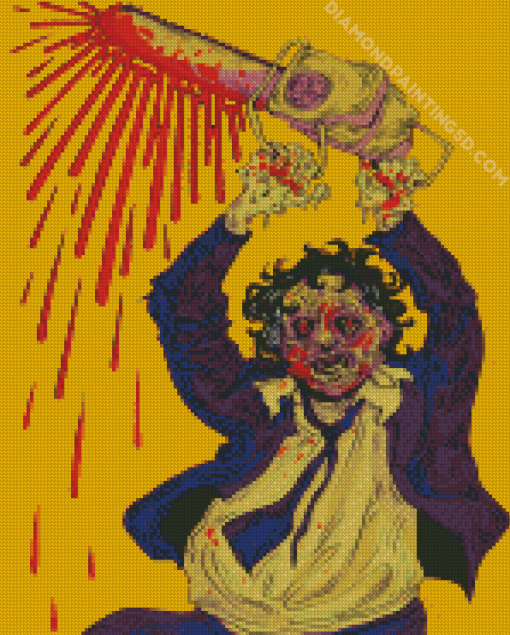 Illustration Leatherface Jackson diamond painting