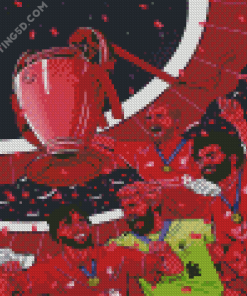 Illustreation Liverpool Players diamond painting