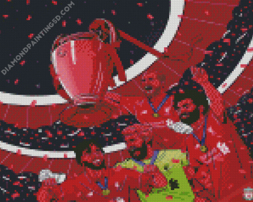 Illustreation Liverpool Players diamond painting