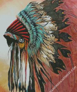 Indian Headdress diamond painting