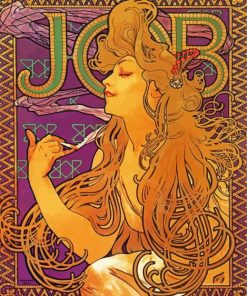 Job Cigarettes Alphonse Mucha Diamond Paintings