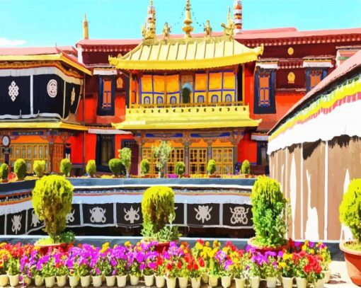 Jokhang Temple Lhasa China diamond painting