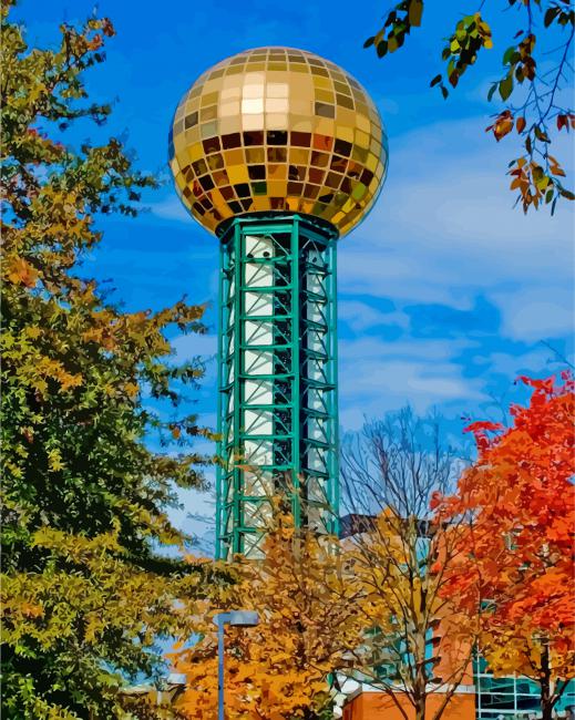 Knoxville Sunsphere Diamond Paintings