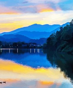 Lake Junaluska Landscape Diamond Paintings