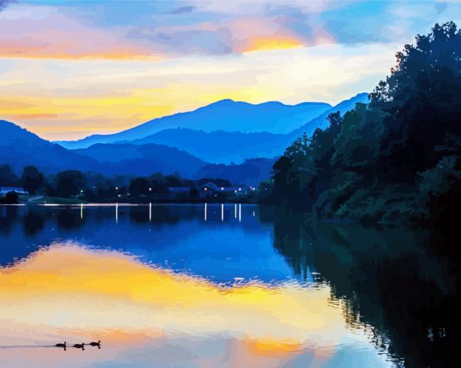 Lake Junaluska Landscape Diamond Paintings