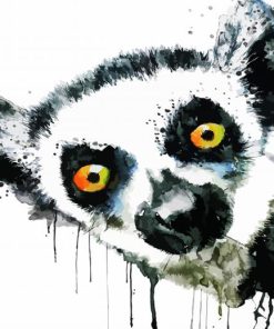 Lemur Head diamond painting