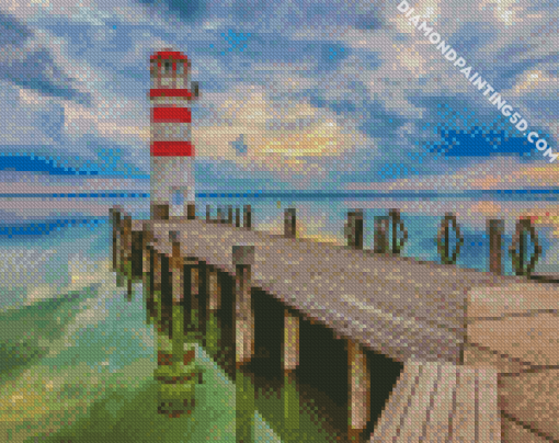 Lighthouse Of Podersdorf Austria diamond painting