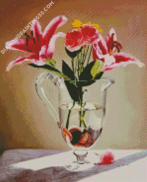 Lilies In Glass diamond painting