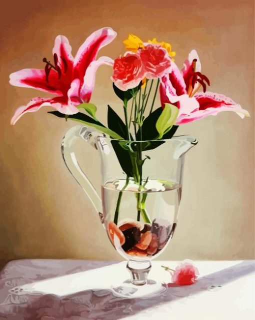 Lilies In Glass diamond painting