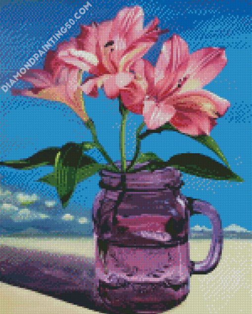 Lilies In Jar diamond painting