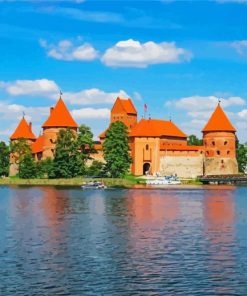 Lithania Trakai Castle diamond painting