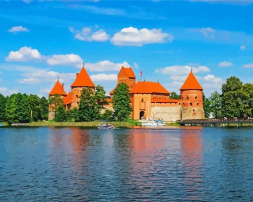 Lithania Trakai Castle diamond painting