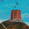 Lithuania Gediminas Tower diamond painting