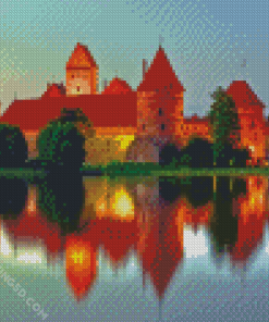 Lithuania Trakai Castle Museum diamond painting