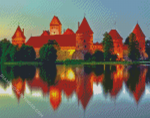 Lithuania Trakai Castle Museum diamond painting