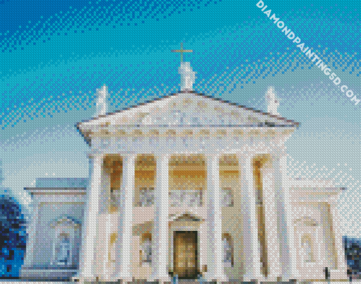 Lithuania Vilnius Cathedral diamond painting