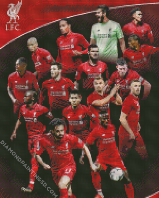 Liverpool FC Players diamond painting