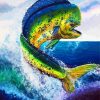 Mahi Mahi Fish Jumping diamond painting