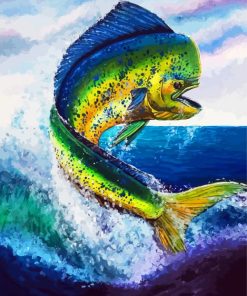 Mahi Mahi Fish Jumping diamond painting