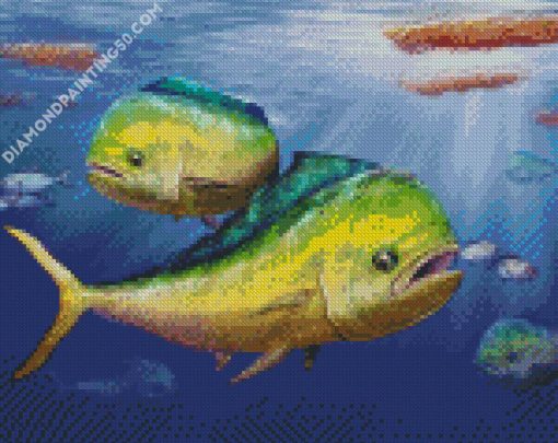 Mahi Mahi Undersea diamond painting