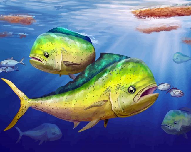 Mahi Mahi Undersea diamond painting