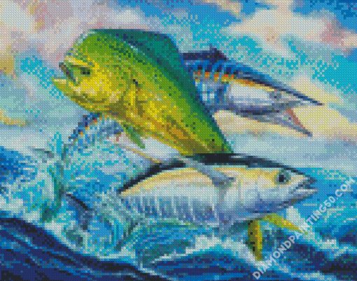 Mahi Mahi And Tuna diamond painting