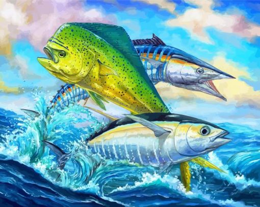 Mahi Mahi And Tuna diamond painting