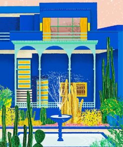 Majorelle Garden Morocco diamond painting