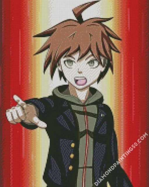 Makota Naegi Anime Boy diamond painting