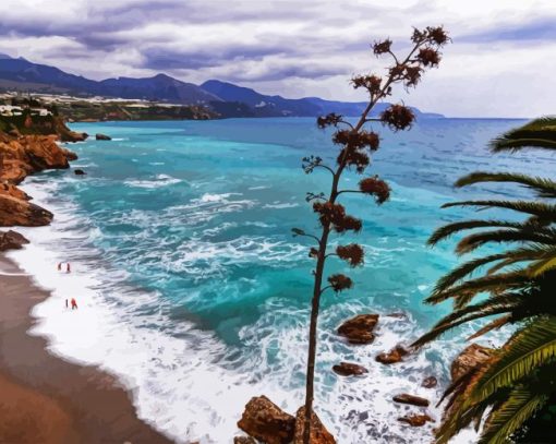 Malaga Beach diamond painting