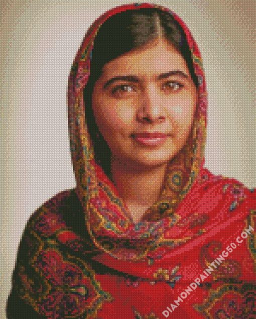 Malala Yousafzai diamond painting