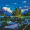 Maligne Canada Landscape diamond painting