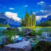 Maligne Canada Landscape diamond painting