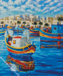 Fishing Boat Diamond Paintings