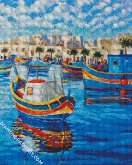 Fishing Boat Diamond Paintings