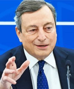 Mario Draghi Minister Diamond Painting