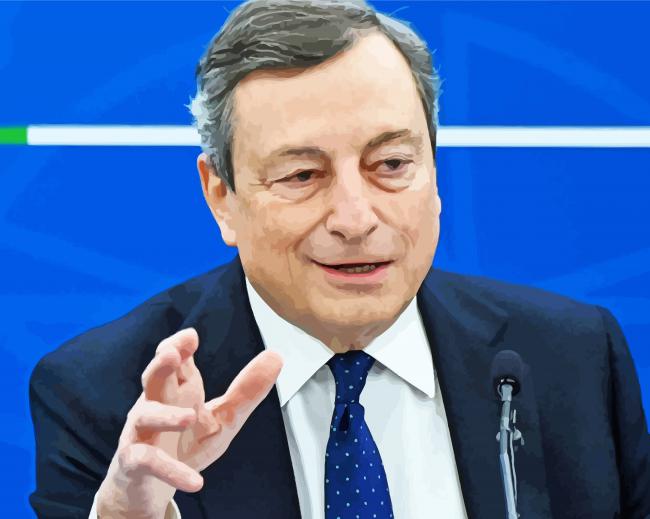 Mario Draghi Minister Diamond Painting