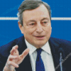 Mario Draghi Minister Diamond Painting