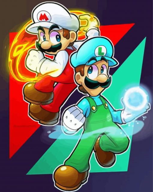 Mario And Lugi Diamond Paintings